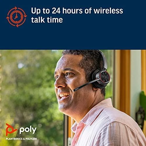 „Poly Plantronics Voyager 4320 UC Bluetooth“ ausinės, binaurinis, nano raktas su USB-C jungtimi