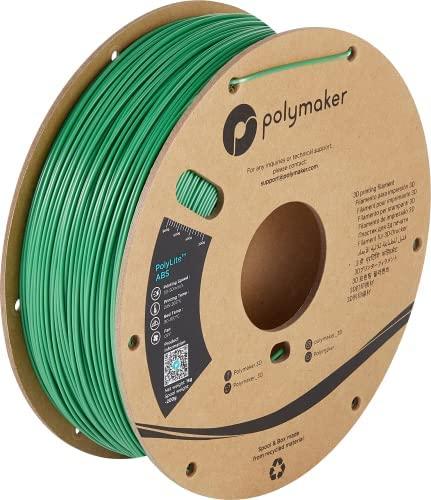 Plastikas Polymaker PolyLite ABS - 1.75mm - 1kg - Žalias