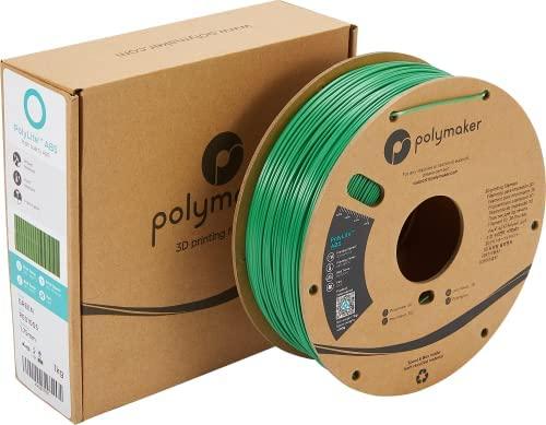 Plastikas Polymaker PolyLite ABS - 1.75mm - 1kg - Žalias