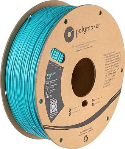 Plastikas Polymaker PolyLite ABS - 1.75mm - 1kg - Teal