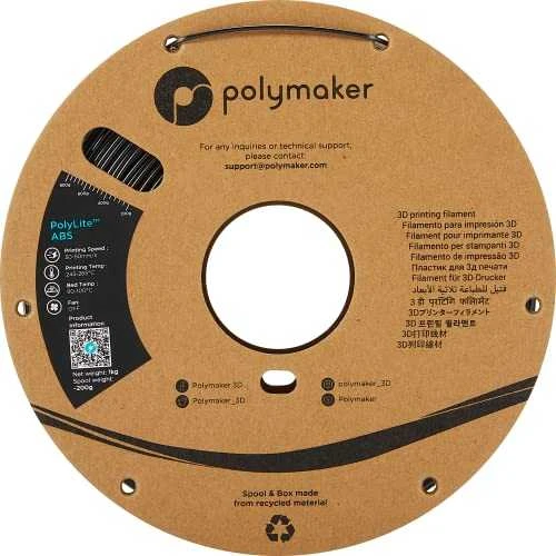 Polmask Polymaker PolyLite ABS - 1kg - 1.75mm - Juodas