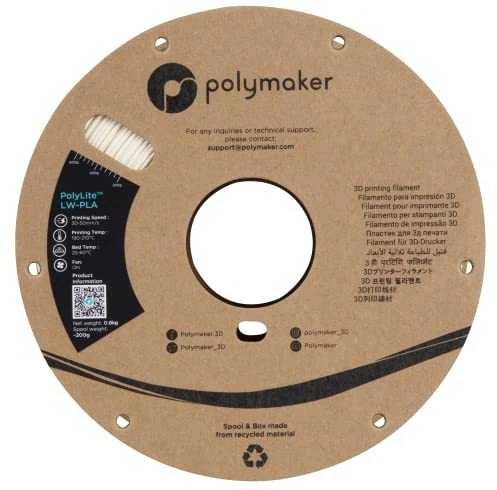 Polymaker PolyLite LW-PLA - 0.8kg - 1.75mm - Baltas