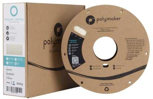 Polymaker PolyLite LW-PLA - 0.8kg - 1.75mm - Baltas