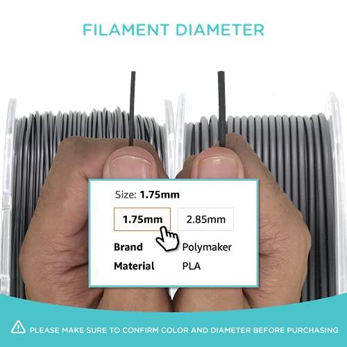 Polymaker PolyLite PLA - 3kg - 1.75mm - Juodas