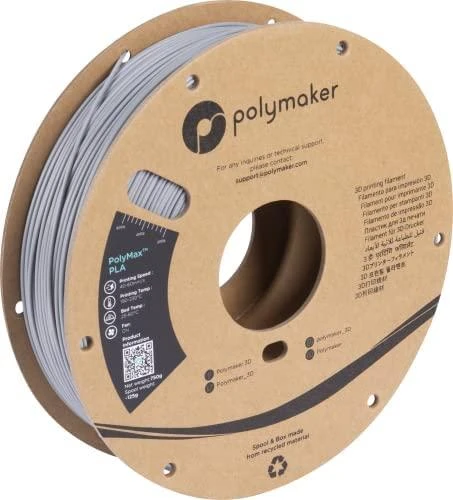 Polymaker Polimaker PolyMax Tough PLA - 0,75 kg - 1,75 mm - Pilkas