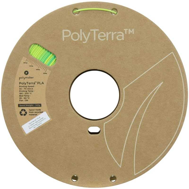 Polymaker Filamento Polimaker PolyLite Šviečiantis PLA 1.75mm 1kg - Rainbow
