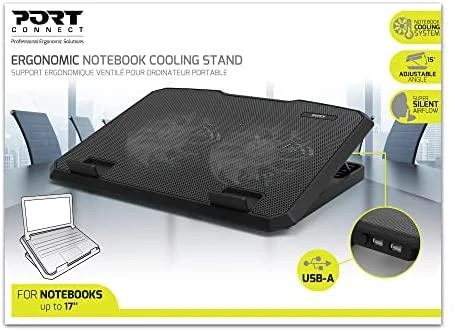 „Port Designs“ PORT CONNECT COOLER PRO nešiojamojo kompiuterio stovas