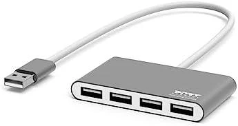Port Designs USB šakotuvas PORT, 4 jungtys, USB 2.0