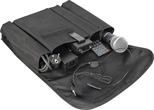 Ibiza Sound PORT15VHF-MKII NEŠIOJAMA GARSO SISTEMA SU AKUMULIATORIUMI + 2X VHF BELAIDŽIAI MIKROFONAI, USB/SD/AUX/BLUETOOTH, 15′′/38CM