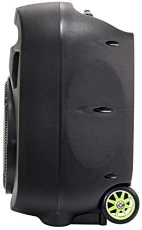 Ibiza Sound PORT15VHF-MKII NEŠIOJAMA GARSO SISTEMA SU AKUMULIATORIUMI + 2X VHF BELAIDŽIAI MIKROFONAI, USB/SD/AUX/BLUETOOTH, 15′′/38CM