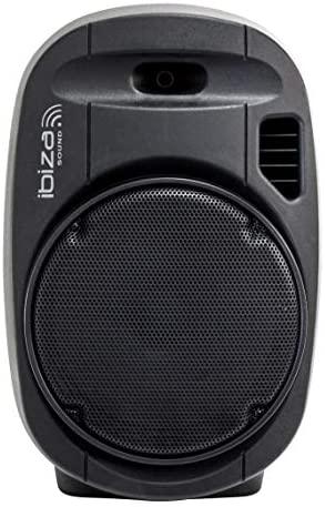 Ibiza Sound PORT15VHF-MKII NEŠIOJAMA GARSO SISTEMA SU AKUMULIATORIUMI + 2X VHF BELAIDŽIAI MIKROFONAI, USB/SD/AUX/BLUETOOTH, 15′′/38CM