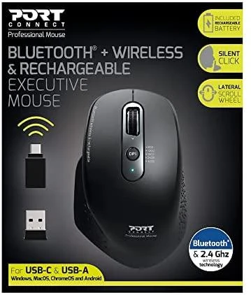 Port Designs 900716 pelė dešinei rankai RF belaidė + Bluetooth Optinė 3200 DPI
