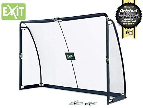 Mobilūs futbolo vartai su atmušimo sienelė Exit Finta 300x200x90cm
