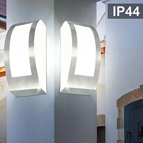 Pakabinamas šviestuvas V-tac Sieninis lauko šviestuvas, E27, IP44, nerūdijantis plienas