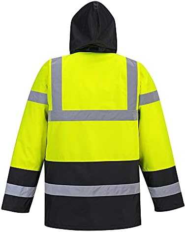 Gero matomumo kontrastinga PORTWEST S466 kelininko striukė, Dydis: XL, Pw spalvos: Geltona/Juodas