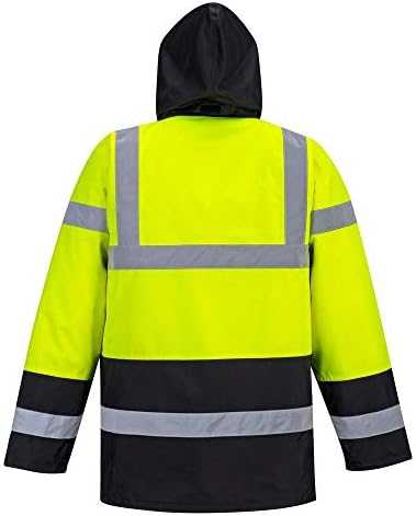Gero matomumo kontrastinga PORTWEST S466 kelininko striukė, Dydis: XL, Pw spalvos: Geltona/Juodas