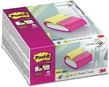 Post-it Z-formos lapelių dozatorius su geltonais lapeliais