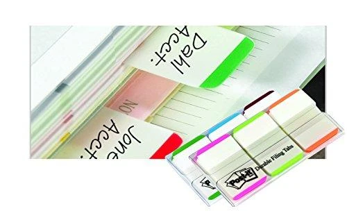 3M Lipnūs žymekliai Post-it, 25,4 x 38 mm, 3 spalvos