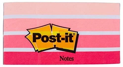 3M Lipnūs lapeliai POST-IT Akvarelė kubas, 76 x 76 mm, 450 lapelių, rožinės ir baltos spalvos derinys
