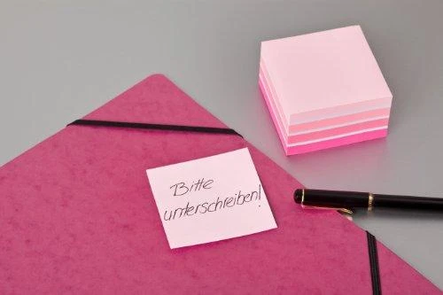 3M Lipnūs lapeliai POST-IT Akvarelė kubas, 76 x 76 mm, 450 lapelių, rožinės ir baltos spalvos derinys