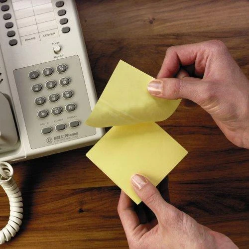 3M Lipnūs lapeliai Post-it Akvarelė kubas, 76 x 76 mm, 450 lapelių, įvairios spalvos