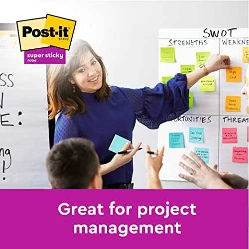 Post-It 3M Post-it® Super lipdukai, OASIS, 76x127mm, 5x90 kortelės.