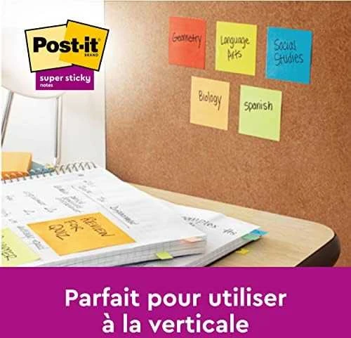 Post-It 3M Post-it® Super lipdukai, OASIS, 76x127mm, 5x90 kortelės.