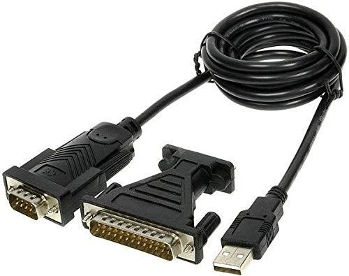 PremiumCord USB-A – RS-232 USB laidas, juodas (ku2-232)