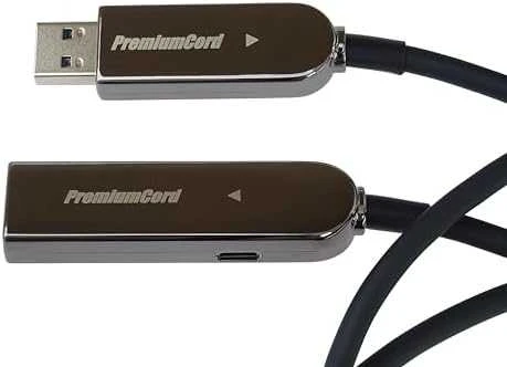 PREMIUMCORD kabelis USB3.0 + 2.0 prailginimo optinis AOC kabelis A/Male - A/Moteris 15m