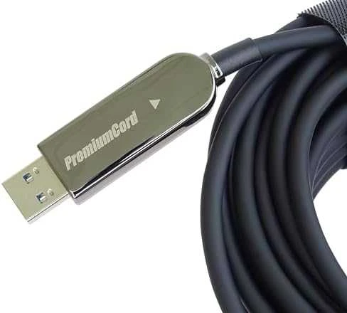 PREMIUMCORD kabelis USB3.0 + 2.0 prailginimo optinis AOC kabelis A/Male - A/Moteris 15m