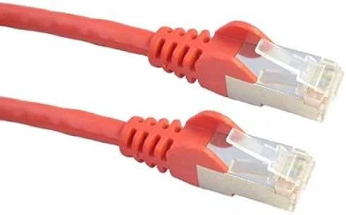 PREMIUMCORD Patch kabelis CAT6a S-FTP, RJ45-RJ45, AWG 26/7 1m raudona