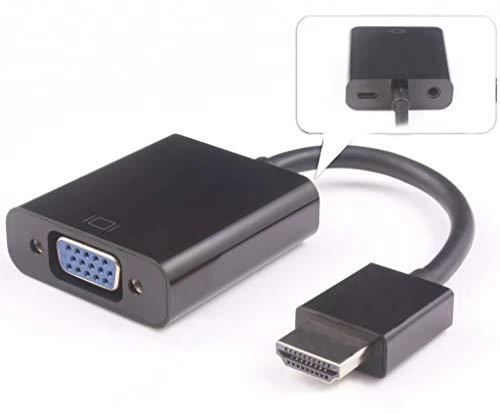 HDMI į VGA adapteris su garso jungtimi