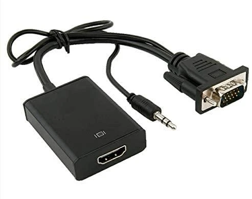HDMI į VGA adapteris su garso jungtimi