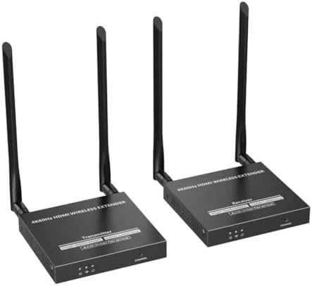 HDMI belaidis siųstuvas ir imtuvas su keturiomis antenomis