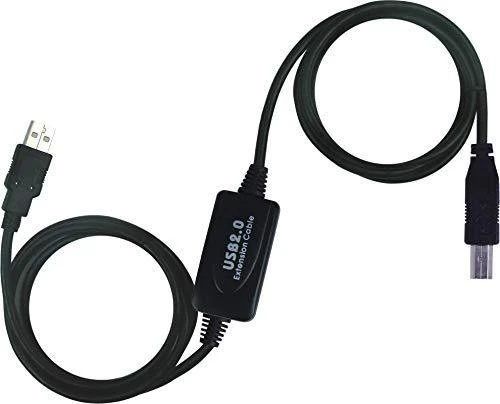 PremiumCord USB-A – USB-B USB laidas 15 m juodas (ku2rep15ab)