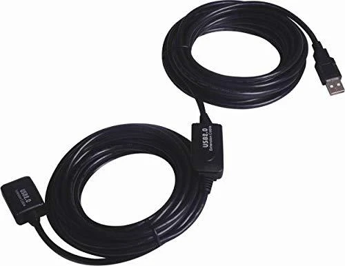 PremiumCord USB-A – USB-A USB laidas 20 m Juodas (2960103209952)