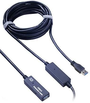 PremiumCord USB-A – USB-A USB laidas 10 m juodas (ku3rep10)