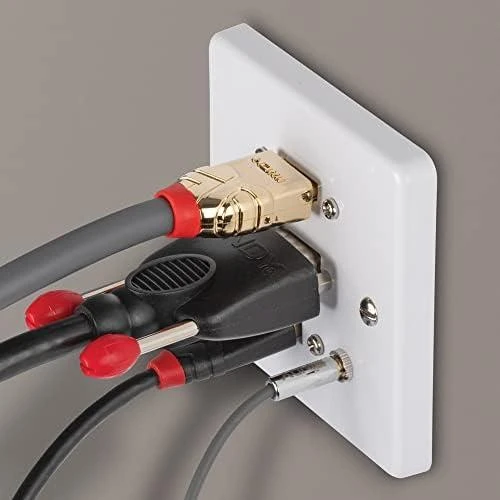 AV Sieninė Plokštė - LINDY Sieninė Plokštė VGA/HDMI/USB/3.5mm Stereo 86x86mm Balta