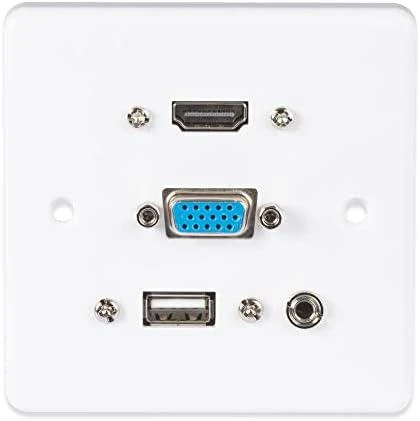 Lindy sieninė AV jungčių plokštė su VGA ir HDMI