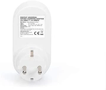 Assmann Electronic DIGITUS DA-70620 Lanksti maitinimo juosta 3680 W 250VAC 50 Hz 4x saugos lizdas 16 A 2x USB A jungtis 2,4 A