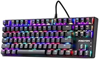 PREYON Raudona Blitz Claw TKL laidinė mechaninė klaviatūra (US, Gateron Raudona)