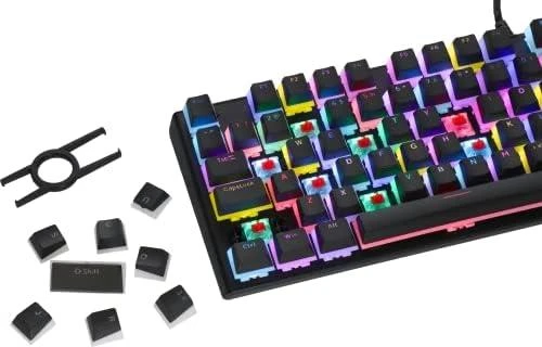 PREYON Raudona Blitz Claw TKL laidinė mechaninė klaviatūra (US, Gateron Raudona)