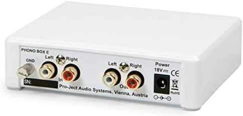 Pro-Ject Phono Box E juodas fono pirminis stiprintuvas