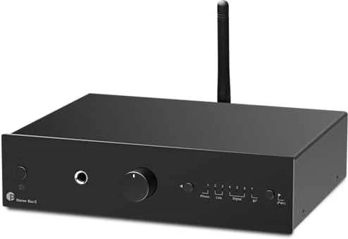 „Pro-Ject STEREO BOX E“ – minimalistinis integruotas stiprintuvas – „Sidabrine“