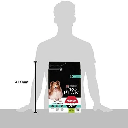 Purina Pro Plan OPTIDIGEST Sensitive Digestion Medium Adult Dog ėriena 14 kg, suaugusių vidutinių veislių, jautrią virškinimo sistemą turinčių šunų sausas pašaras su ėriena 12366972