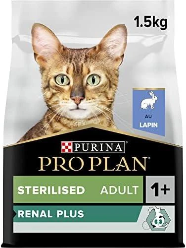 Purina Pro Plan OPTIDIGEST Sterilised Adult Cat 1.5kg, suaugusių sterilizuotų kačių sausas pašaras su triušiena 12524320