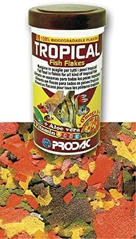 Prodac Tropical Fish Flakes dribsniai visų rūšių tropinėms žuvims 1200ml 200g