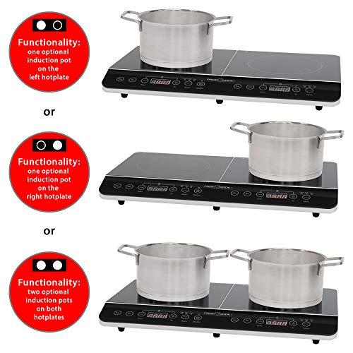 Clatronic Indukcinė Viryklė - Profi Cook PC-DKI 1067, 3500W, 2 Kaitvietės, Juoda