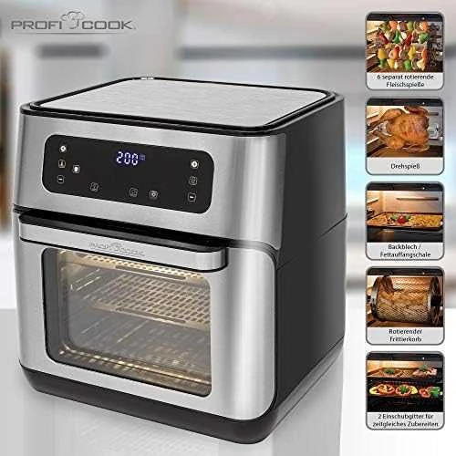 Profi Cook Mažo riebumo karšto oro gruzdintuvė ProfiCook PC-FR 1200 H