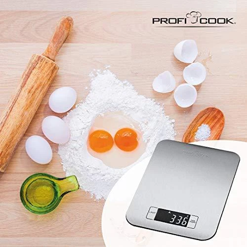 Virtuvinės svarstyklės Clatronic ProfiCook PC-KW 1061 Juodas, Nerūdijantis plienas Rectangle Electronic kitchen scale